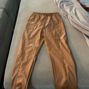 These are metallic pants. They have only been worn once.